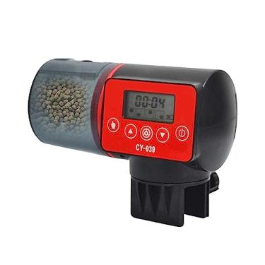 Imagem de Alimentador automático de peixes para aquário digital Alimentador com temporizador para tanque de peixes 4 grupos Configurações de tempo Distribuidor elétrico ajustável de comida para peixes Aliment