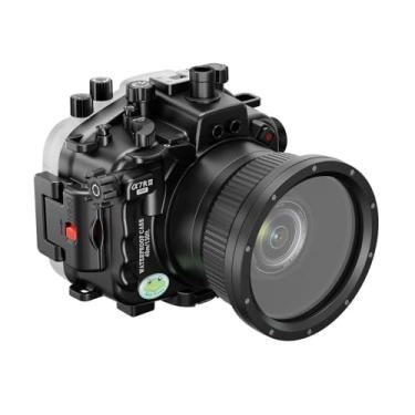 Imagem de Seafrogs – Caixa de mergulho profissional para câmera subaquática de 40 m/130 pés V.2 para Sony A7iii A7riii A7r3 A7m3 (porta padrão) anel de zoom para FE 16-35 F4 incluído [versão atualizada]