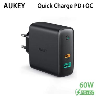Imagem de AUKEY-USB-C Type-C Carregador Rápido de Parede  PD D3  Carregamento Rápido  Plugue UE  Telefone