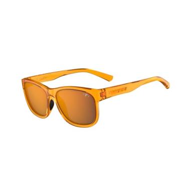 Imagem de Swank XL Óculos de sol masculinos e femininos – para ciclismo, pesca, golfe, caminhadas, pickleball, corrida, tênis e visual moderno, Neon Amber Blaze, fumê com espelho laranja atômico com ar,