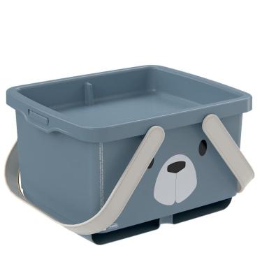 Imagem de Caixa organizadora porta fraldas com alça urso Plasutil ref. 16644