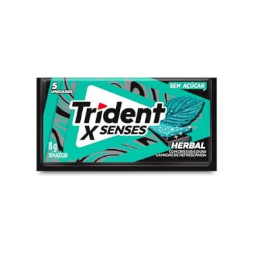 Imagem de Goma de Mascar Herbal Trident Xfresh Envelope 8g 5 Unidades