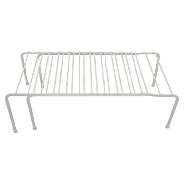 Imagem de Rack de Prateleira de Armário, Organizador de Cozinha de Ferro Com Pés Antiderrapantes, Fio Resistente, Peças Destacáveis, Próprio para Máquina de Lavar Louça, Prateleira de