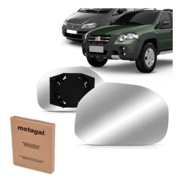 Imagem de Lente Com Base Retrovisor Palio / Weekend / Strada / Idea 08 A 09 - La