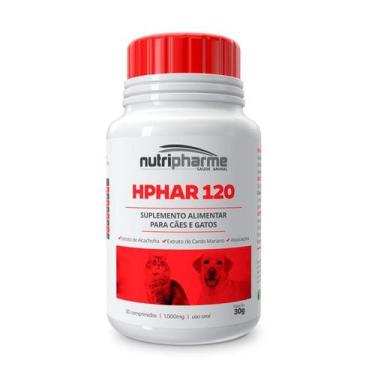 Imagem de Suplemento Hphar 120 Nutripharme para Cães e Gatos  30 comprimidos