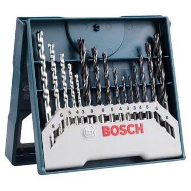 Imagem de Jogo de brocas mini x-line 15 pcs bosch 2607017504, 15, 5 Brocas Ø3/4/