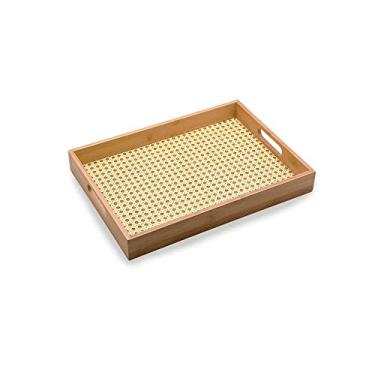 Imagem de Oikos - Bandeja de Bambu com Palinha Retangular 48cm