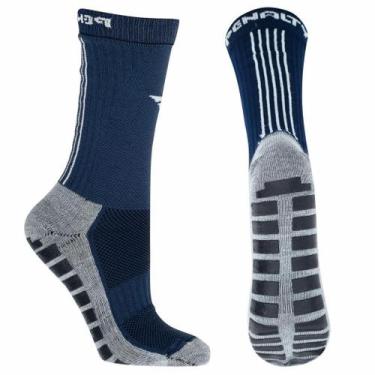 Imagem de Meia Penalty Antiderrapante Grip Futebol Futsal Society, Marinho, 33-3