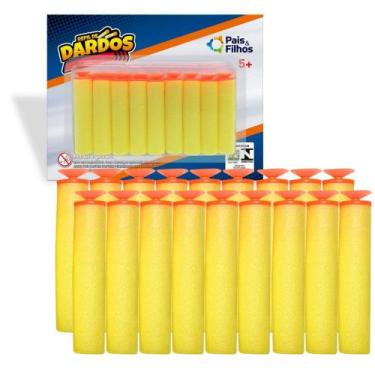 Imagem de Refil Dardos Para Arminha Brinquedo 18u Com Ventosa - Pais e filhos
