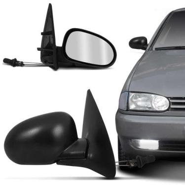 Imagem de Retrovisor Gol G2 Bola 96 97 98 99 Preto com Controle 2 Portas - Prime