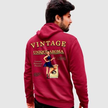 Imagem de Blusa Moletom Genuine Grit Masculina Estampada Algodão 30.1 Vintage, V