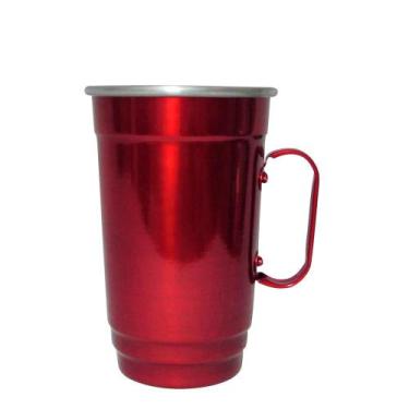 Imagem de Caneca em Alumínio Térmica de Chopp e Cerveja Beer - Vermelha Red - Re