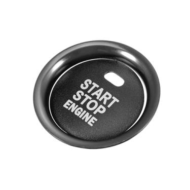 Imagem de VekAuto Capa de sobreposição de botão de ignição de partida do motor adesivo de acabamento interior para Mazda 2 3 6 CX-3 CX-4 CX-5 CX-9 MX-5 preto acessórios automotivos