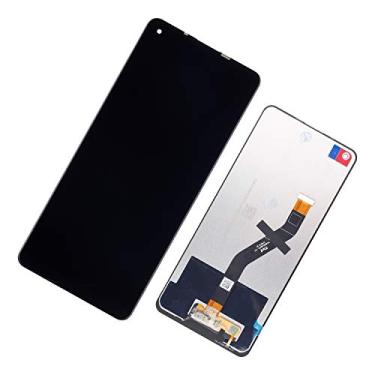 Imagem de Duotipa Tela sensível ao toque com digitalizador LCD compatível com Samsung Galaxy A21 SM-A215U SM-A215U1 16.5 cm Display LCD de substituição com ferramentas