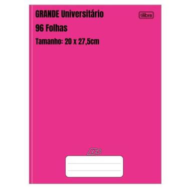 Imagem de Caderno Brochura Pequeno/Grande 48 ou 96 Folhas D+ Rosa Tilibra - Esco