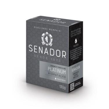 Imagem de Sabonete Senador Platinum Hidratante 130g Barra Beleza Banho