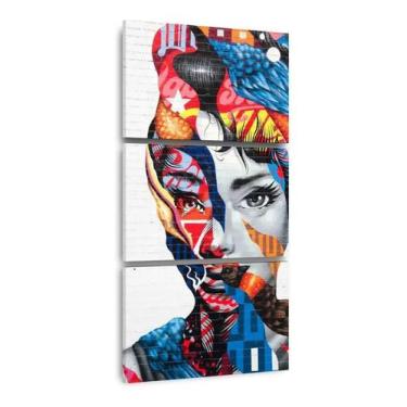 Imagem de Quadro Audrey Hepburn Para Corredor Recepção Street Art - Wall Frame