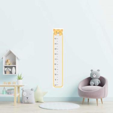 Imagem de Régua Adesiva Infantil Gatinho Amarelo N09138 20x115CM - Adesivo BR