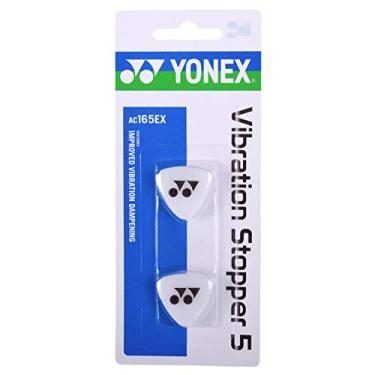 Imagem de Yonex Rolha de vibração de tênis 5 melhorada amortecimento de vibração, branco