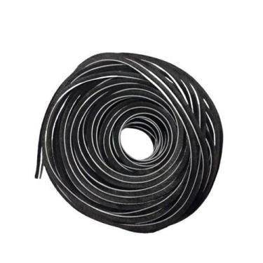 Imagem de Veda fresta fita escovinha normal de vedação porta janela preta 5x5mm 
