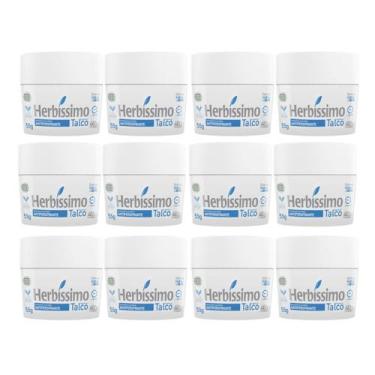 Imagem de Kit 12 Desodorante Creme Talco Herbíssimo 55G - Dana - Dana Cosméticos