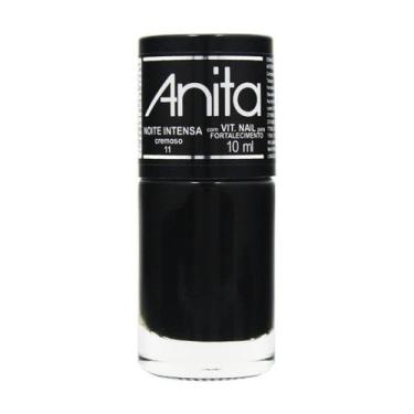 Imagem de Esmalte Cremoso Noite Intensa Preto 10ml - Anita