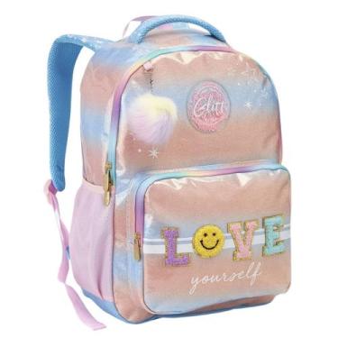 Imagem de Mochila Infantil Love Glitt Rosa - Seanite