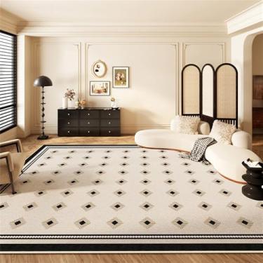 Imagem de HJZSZX Tapete para sala de estar, quarto, tapete de pelo curto, fácil de limpar, tapete para sofá, área grande, decoração para casa, tapetes para os pés, DD501, QT, A, 300x400CM