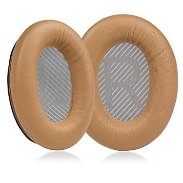 Imagem de MOLGRIA Lambskin Ear Pads Cushion, Replacement Sheepskin Earpads for Bose Quiet Comfort QC 35 II QC35 QC35ii QC15 QC25 QC2 AE2 SoundLink SoundTrue Headphones(Tan
