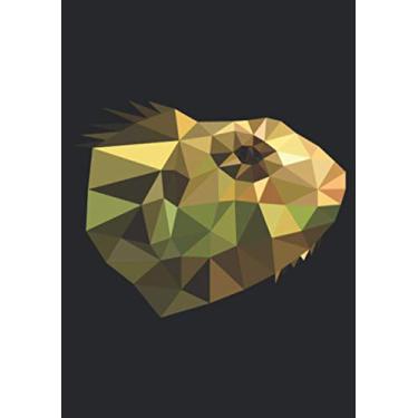 Imagem de Notizbuch A5 liniert mit Softcover Design: Chamäleon Echse Polygon Art Kunst Terrarium Geschenk: 120 linierte DIN A5 Seiten