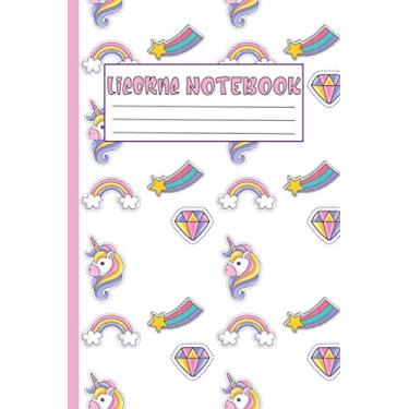 Imagem de Licorne Notebook: Carnet De Notes Ligné Pattern Licorne Journal Intime Cahier Secret Cahier Pour Écriture École Ou À La Maison | 15,24 x 22,86 cm 181 ... Pour Enfants, Filles, Collégiens, Étudiants