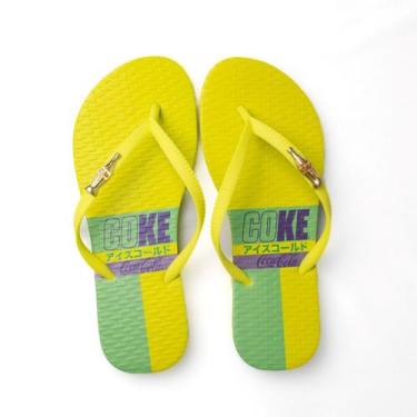 Imagem de Chinelo Coca Cola Coke Japan Style Feminino , Verde, 38