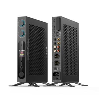 Imagem de FiiO K19 Dual ES9039SPRO Desktop DAC HiFi Audio DSD512, 31 bandas PEQ, XMOS XU-316 para decodificador de áudio HDMI/coaxial/óptico (preto)