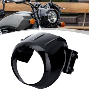 Imagem de GZDLMoto Kits De Atualização De Carenagem Para Farol Dianteiro De Motocicleta, Adequados Para Indian Scout Sixty Bobber Twenty Rogue 2015-2023 (Preto Brilhante)