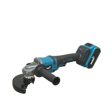 Imagem de Esmerilhadeira Angular 21V Sem Fio com 2 Baterias e Maleta, Azul e Preto