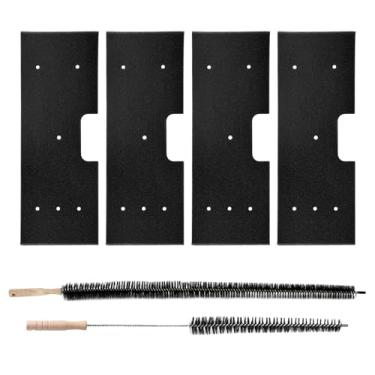 Imagem de WH01X35719 Filtro de fiapos compatível com filtro de espuma combo de lavadora e secadora de perfil Ge para PFQ97HSPV0DS Combo filtro de máquina de lavar e secar com escova de fiapos (1 escova de cabo