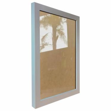 Imagem de Moldura Lisa Revestida para Quadros e Fotos com Fundo Mdf e Acetato - 2x2 Cor:PRATA;Tamanho:20X25 CM