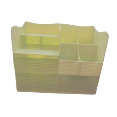 Imagem de Bothyi Organizador de mesa com gavetas Organizador de desktop Modern Storage Box Pen Portador de caneta para o quarto material de escritório, Verde