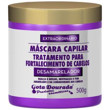 Imagem de Gota Dourada Máscara Matizadora Desamareladora 500g