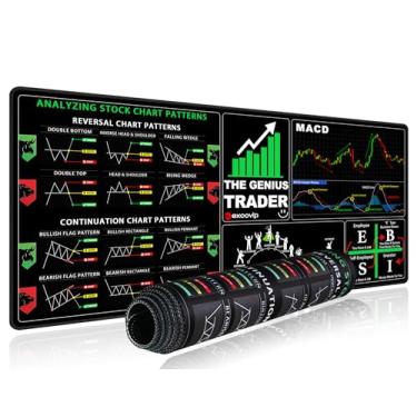 Imagem de exco Tapete de rato vip Stock Market, orientação de investimento para iniciantes, presentes financeiros para investidores Day Trader, tapete de rato grande para teclado e rato 70 x 30 cm 0379