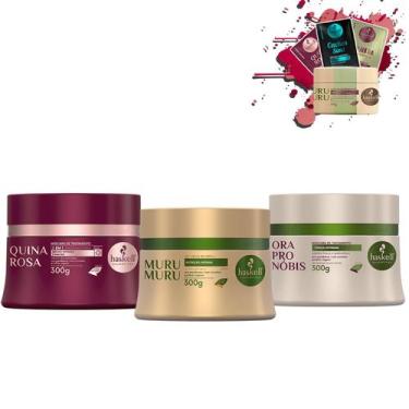 Imagem de Kit Cronograma Capilar Haskell Quina+Muru+Ora 300gr