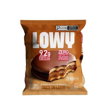Imagem de Biscoito Lowy 9,2g de Proteína Zero Açúcar Doce de Leite 50g
