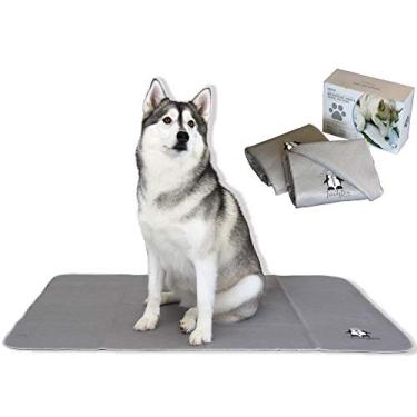 Imagem de Trendy Den Creations - Pee Pads laváveis para cães - almofadas de treinamento reutilizáveis para filhotes - 2 pacotes de almofadas de treinamento para cães - cama para cães ou gatos - almofadas de Whelping Dog Kennel ou pastilhas para filhotes de caxemiraTrendy Den Creations (2 pack) 36" x 48" XXL c