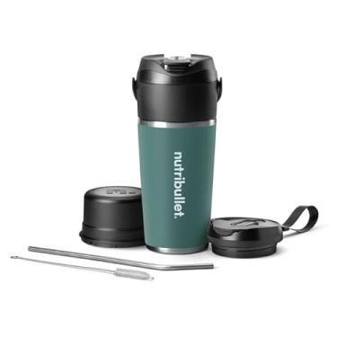 Imagem de nutribullet Liquidificador portátil flip com copo isolado, eucalipto, NBPB50350EUC