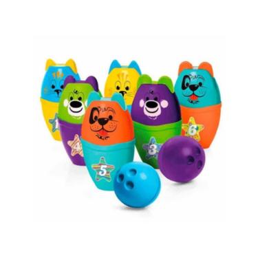 Imagem de Brinquedo Educativo Boliche Bolibichos - Tateti 737
