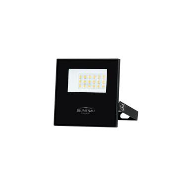 Imagem de Refletor Blumenau Led Play 20w Preto Bivolt 3000k Luz Amarela