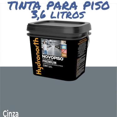 Imagem de Tinta Piso NovoPiso Galão 3,6 Litros Diversas Cores Hydronorth, Cinza