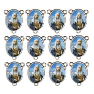 Imagem de 10 Entremeio Santa Joana D Arc Oval para Montagem de Terços - Nossa Se