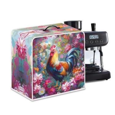 Imagem de Mintulipy Capa de cafeteira Rooster para cafeteira Keurig, capa de liquidificador, capa de pano resistente a manchas para cozinha doméstica