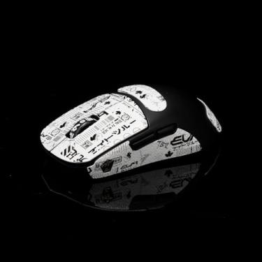 Imagem de Hokeyio Fita aderente para Ninjutso Sora V2 - antiderrapante, controle aprimorado, resistência ao suor, melhora a aderência FPS Gaming e a proteção do mouse [pré-corte] EVA branco 0,5 mm